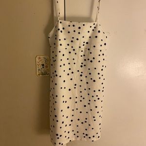Polka dot white dress
